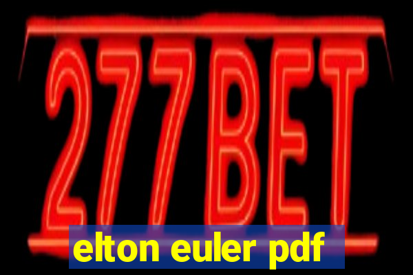 elton euler pdf